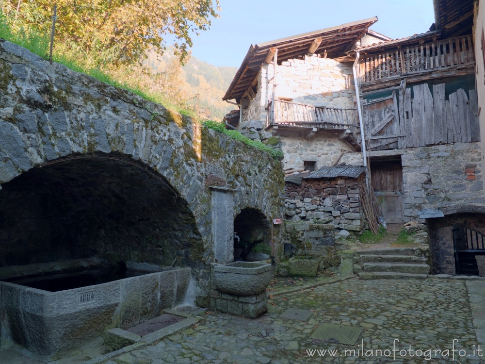 Campiglia Cervo (Biella, Italy) - Small square in the fraction Sassaia